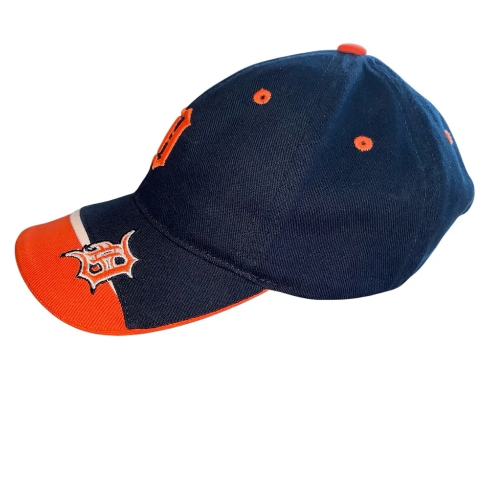 Detroit Tigers Hat Cap Strap Back Blue Orange Fan Favorite MLB Baseball kids